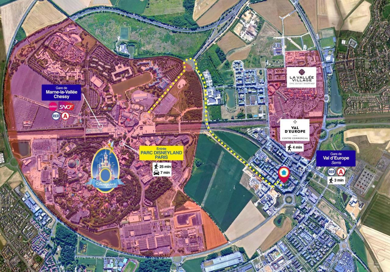 شيسي *Disneyland/Chessy* Appartement Idealement Situe المظهر الخارجي الصورة